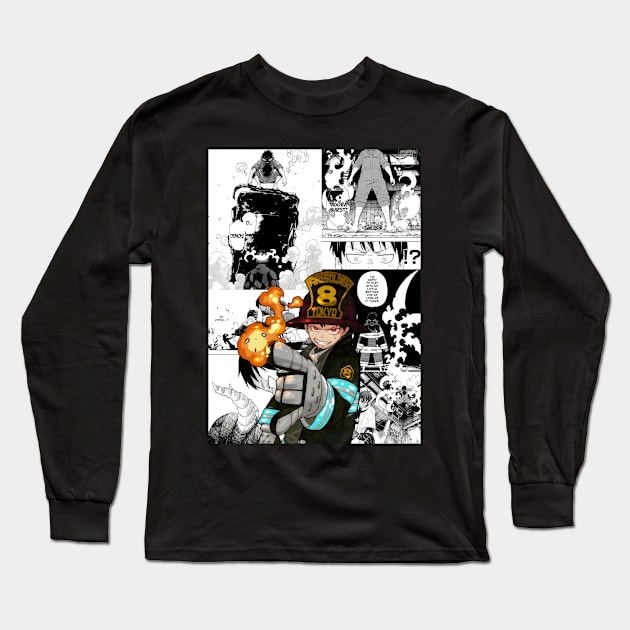 Shinra Kusakabe Long Sleeve T-Shirt by Jinwoo